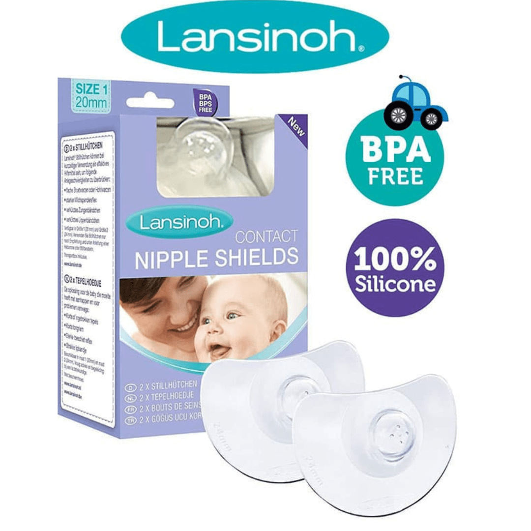 Lansinoh Nipple Shields for Breastfeeding, Size 2