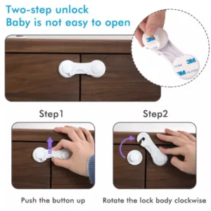 Baby Safety Locks Door/ Cupboard /Fridge/Cabinet/Drawer-2pcs