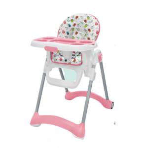 Pink Baby High Chair, multiple Recline & Height Positions