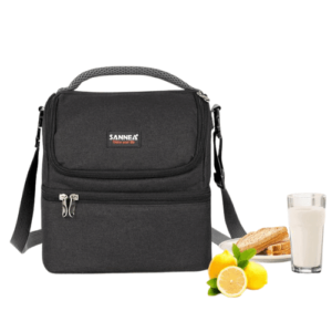 Thermal Insulated Breastmilk Cooler Bag/Cooler Lunch Bag (Black)
