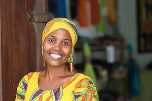 beautiful african woman