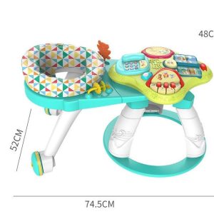 Bright Starts Around We Go 3 in 1 Baby Walker, Discovery Activity Center and Table, Ages 6 Months+