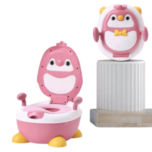 Baby Potty Chair With Lid And High Backrest (Pink)