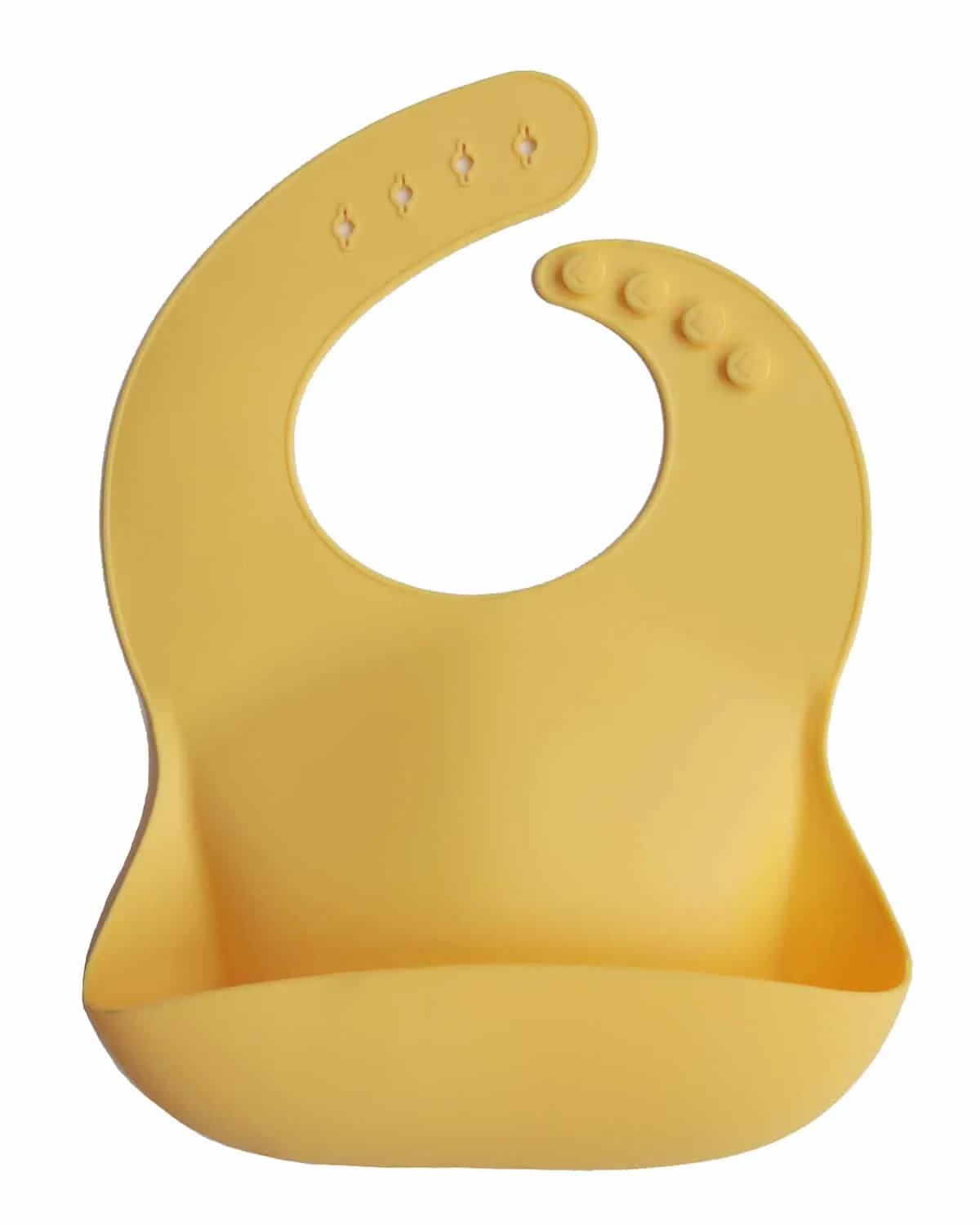 mushie silicone baby bib mineral yellow 2