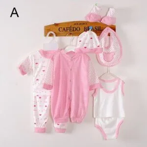 Newborn set- pink(print may vary)