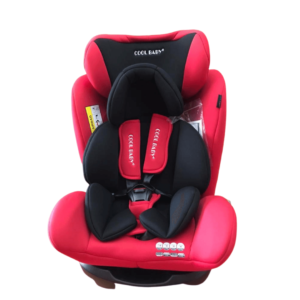 Red Cool Baby Car Seat with a Reclining Base