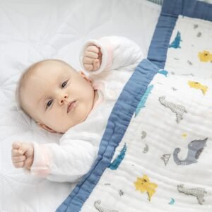 Premium Baby Bamboo Cotton Muslin Swaddle Blanket