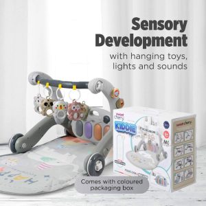 5 in 1 Baby push Walker Convert Baby Activity Gym Multi-function Infant Piano play mat( ideal from newborn to 18 months)