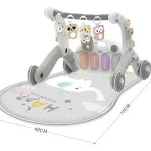5 in 1 Baby push Walker Convert Baby Activity Gym Multi-function Infant Piano play mat( ideal from newborn to 18 months)