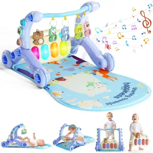 5-in-1 Baby Gym piano Play Mat & Learning multifunctional baby Walker( ideal from newborn to 18 months)