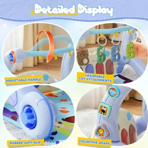 5-in-1 Baby Gym piano Play Mat & Learning multifunctional baby Walker( ideal from newborn to 18 months)