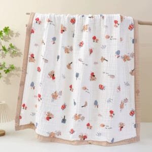 Premium Baby Bamboo Cotton Muslin Swaddle Blanket