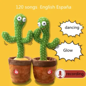 Dancing/Singing/Talking Cactus Toy with Light- Battery Operated