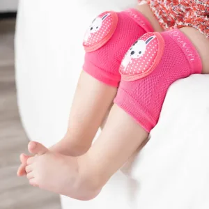 Unique Cotton Baby Knee Pad-Pink
