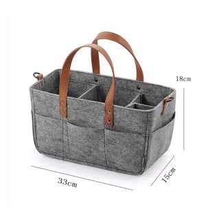 Luxury Baby Diaper Caddy Organizer-Nursery Storage Bin
