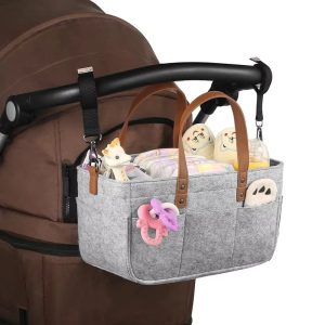 Luxury Baby Diaper Caddy Organizer-Nursery Storage Bin