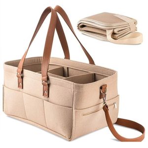 Luxury Baby Diaper Caddy Organizer-Nursery Storage Bin