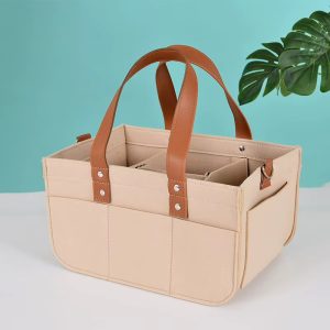 Luxury Baby Diaper Caddy Organizer-Nursery Storage Bin