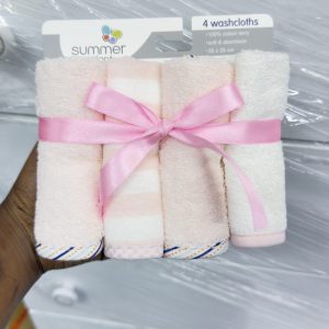 Ultra Soft and Absorbent Baby Wash Cloths-set of 4