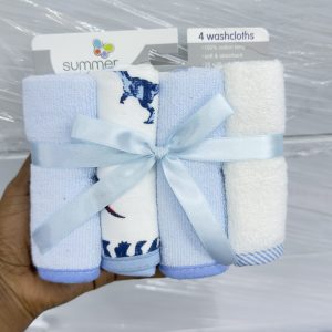 Ultra Soft and Absorbent Baby Wash Cloths-set of 4