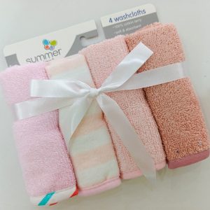 Ultra Soft and Absorbent Baby Wash Cloths-set of 4