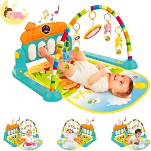 Comfort baby Piano playmat- kick and play with overhead toys
