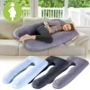 U Shaped Pregnancy Pillow - Maternity Full Body Support Pillow for Back Neck Hip Knee Bump Support - Removable Machine Washable Cover