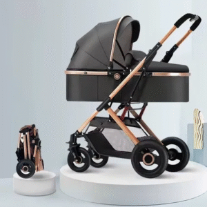 Kidilo 3in1 foldable, shock-absorbing baby stroller
