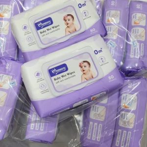 Momeasy Hypoallergenic Baby Wet Wipes. For 0M+ (80 sheets)