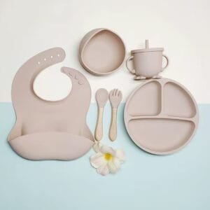 Unique Food-grade Silicone 6 piece Weaning Set