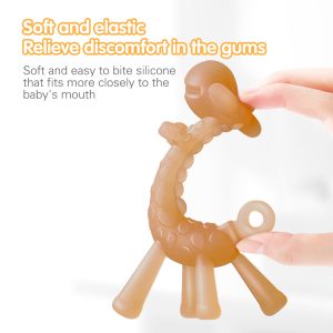 Unique giraffe-shaped silicone baby Teether