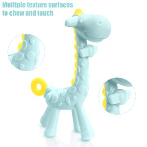 Unique giraffe-shaped silicone baby Teether