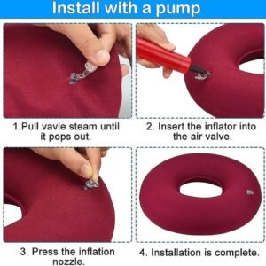 NEW Inflatable Donut Seat Cushion Pillow