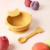 NEW Weaning Silicone suction Bowl and Spoon