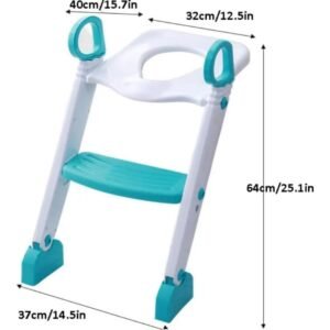 Unique Step-up Ladder Toilet Training Potty- Aqua Blue