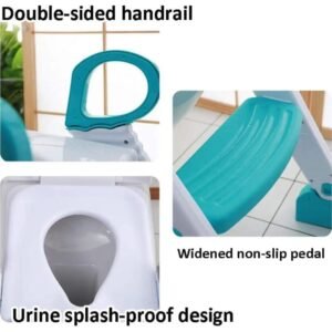 Unique Step-up Ladder Toilet Training Potty- Aqua Blue