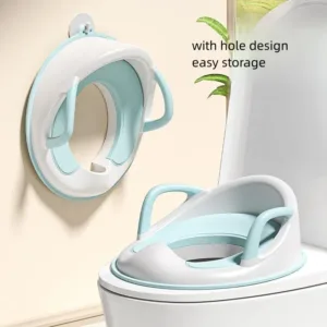 Toddler Cushioned Toilet Training Seat with handles