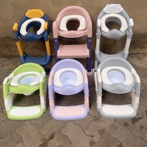 3-in-1 children's potty training toilet with a step ladder
