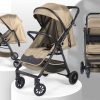 Easy fold Cabin approved Baby Stroller with durable rubber wheels and reversible handle