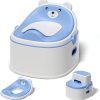 3 in 1 convertible baby Potty with step stool included