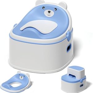 3 in 1 convertible baby Potty with step stool included