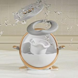 Child Potty Toilet Seat Training Ergonomic Toilet Seat with Stylish Cute Anti-Slip Antibacterial Toilet Seat for Baby Girls Boys Toddler Toilet Seat for Kids