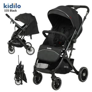 Kidilo easy fold baby stroller/Pushchair , with reversible handle ( newborn to 25 kgs)