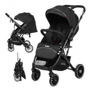 Kidilo easy fold baby stroller/Pushchair , with reversible handle ( newborn to 25 kgs)