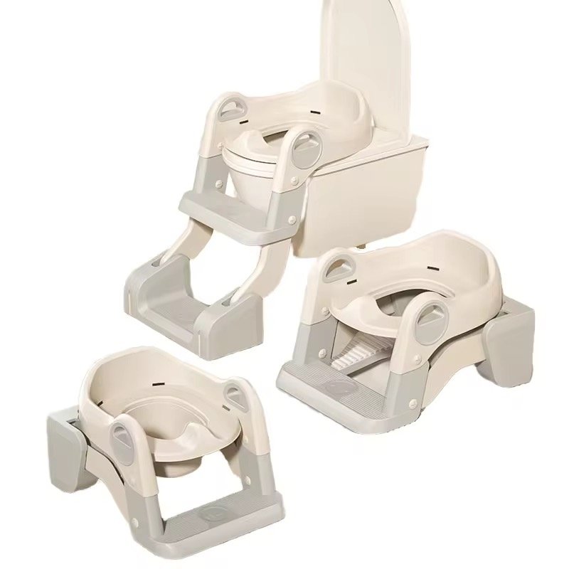 3-in-1 children’s potty training toilet with a step stool. 3-in-1 children's potty training toilet with a step stool.