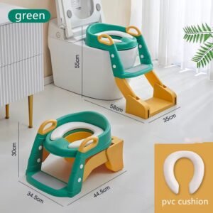 3-in-1 children's potty training toilet with a step stool.