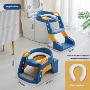 3-in-1 children's potty training toilet with a step stool.
