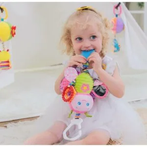 NEW Soft Plush Rattle Butterfly Toy with Mirror