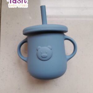 NEW 2 in 1 Silicone Anti-spill Straw Sippy Cup