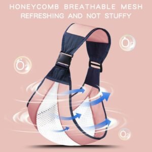 NEW Ergonomic 3D mesh Baby Wrap Sling Carrier- Pink